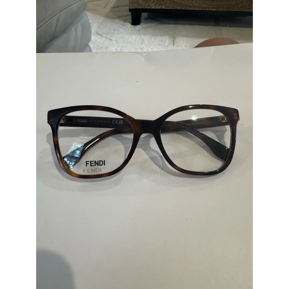 Fendi FE50018I 053 54-18 Women's Eyeglasses Brown Tortoiseshell